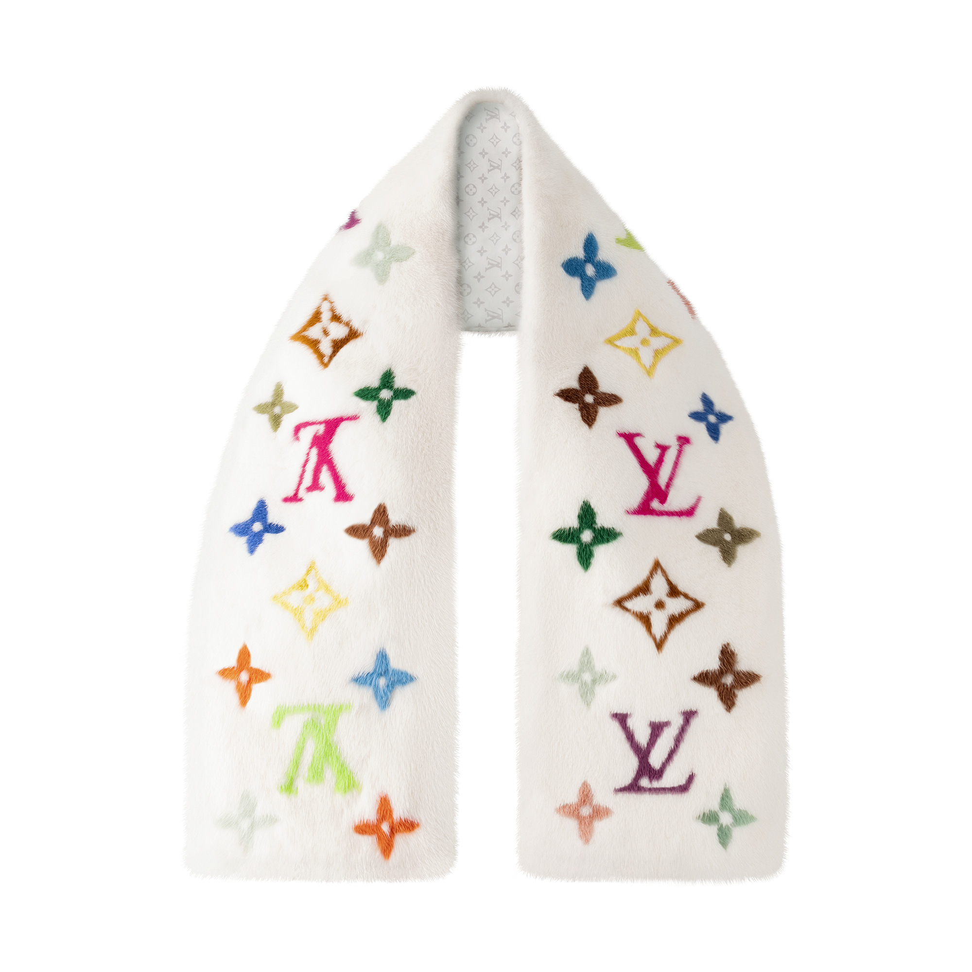 LV x TM Monogram Multicolor Mink Scarf S00 - Accessories | LOUIS